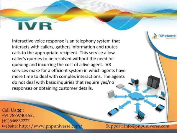 IVR service provider-P&P INFOTECH