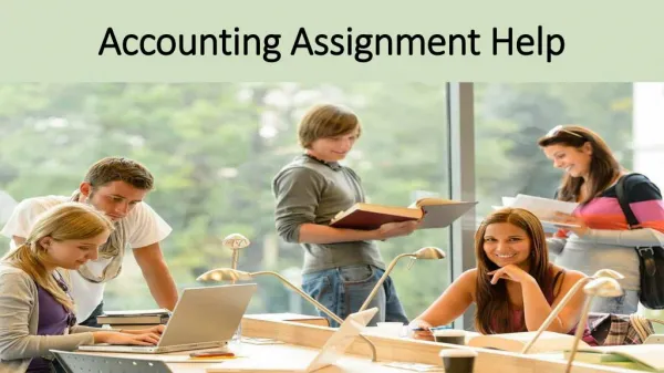 Accounting Assignment Help - My Homework Help Online