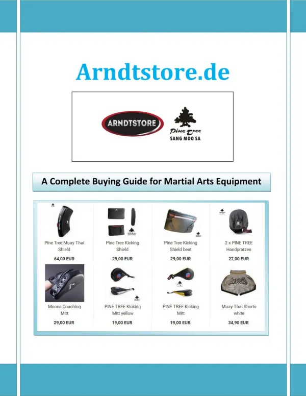 A Complete Buying Guide for Martial Arts Equipment