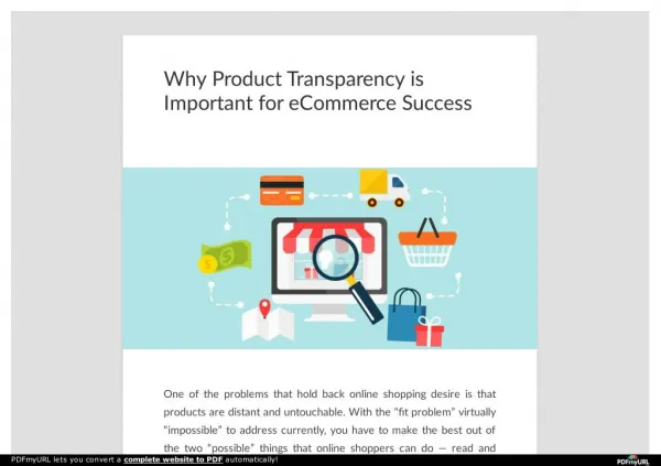 Why Product Transparency is Important for eCommerce Success