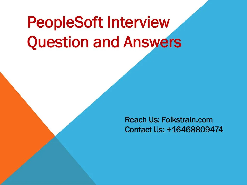 peoplesoft interview question and answers