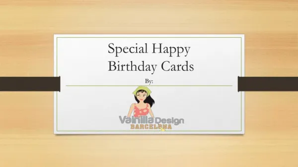 Special Happy Birthday Cards