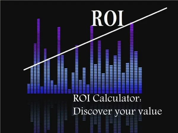 ROI Calculators to determine profitability