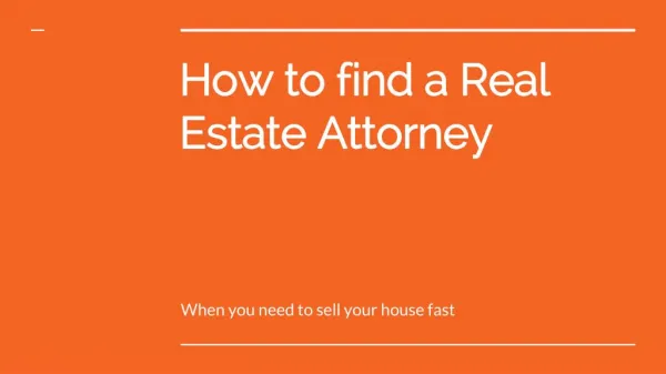 How to find a Real Estate Attorney - https://alnproperties.com/
