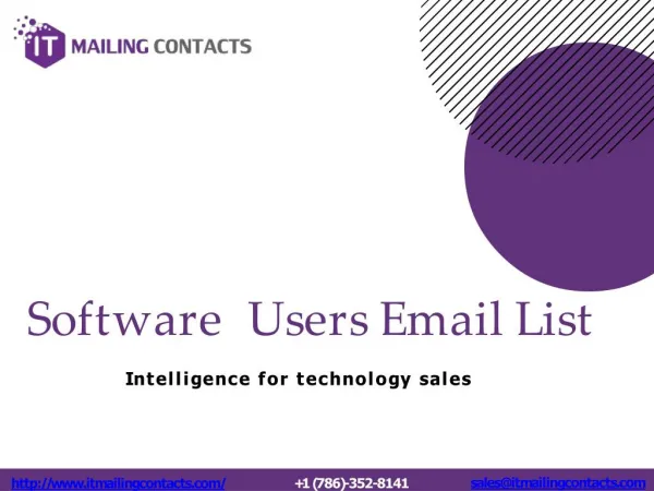 Software Customers Email Database