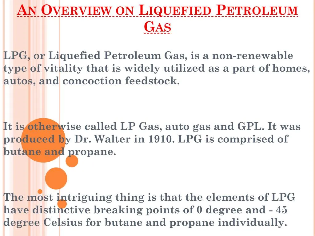an overview on liquefied petroleum gas