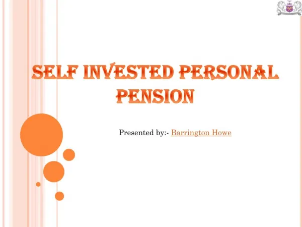 Alternative investment Self Invested Personal Pension