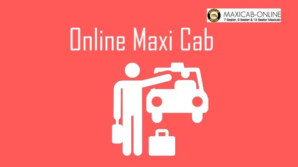 Book Maxi Cab Singapore