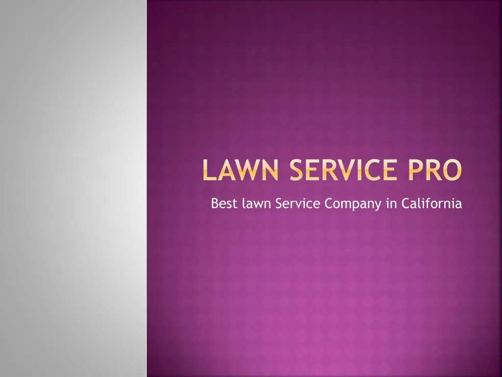 lawn service pro