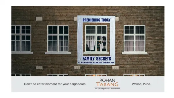 Rohan Tarang - 2 BHK and 3 BHK 'No-Neighbours' Apartment Project in Baner, Pune