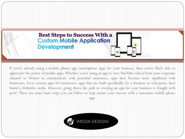 Best Steps to Success with a Custom Mobile App Development