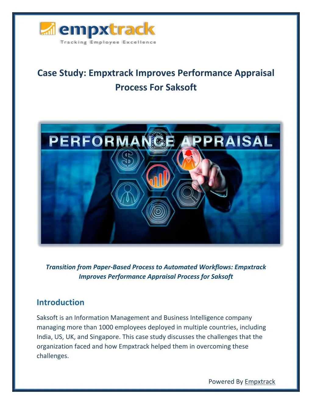 case study empxtrack improves performance