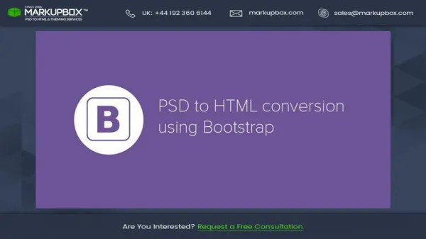 How To Convert PSD to HTML Using Bootstrap Responsive