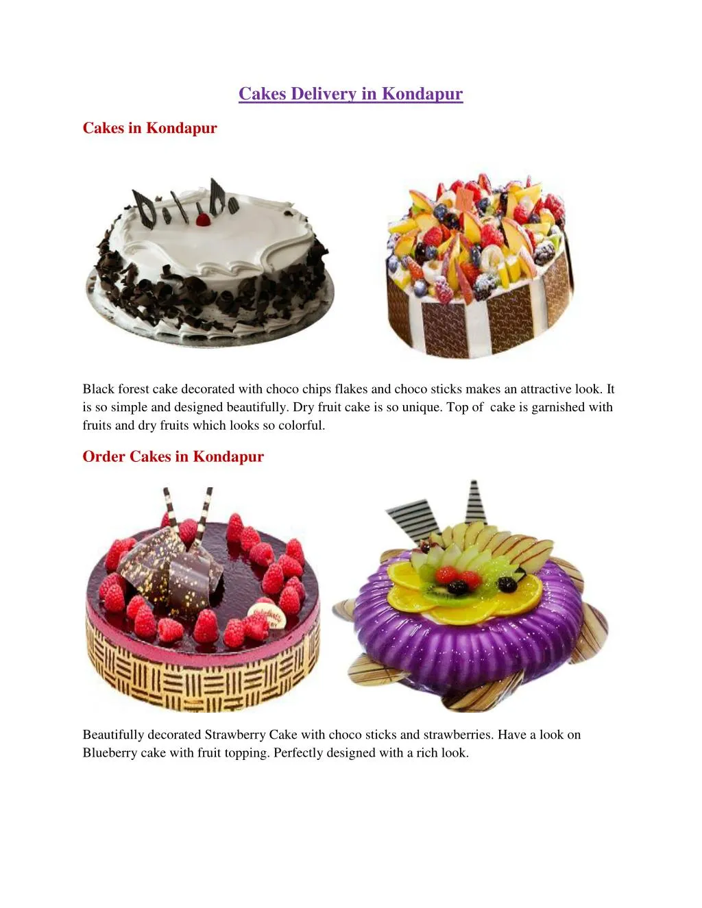 cakes delivery in kondapur