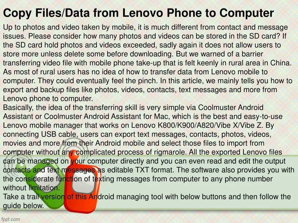 copy files data from lenovo phone to computer