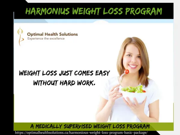 Harmonious weight loss program - basic package