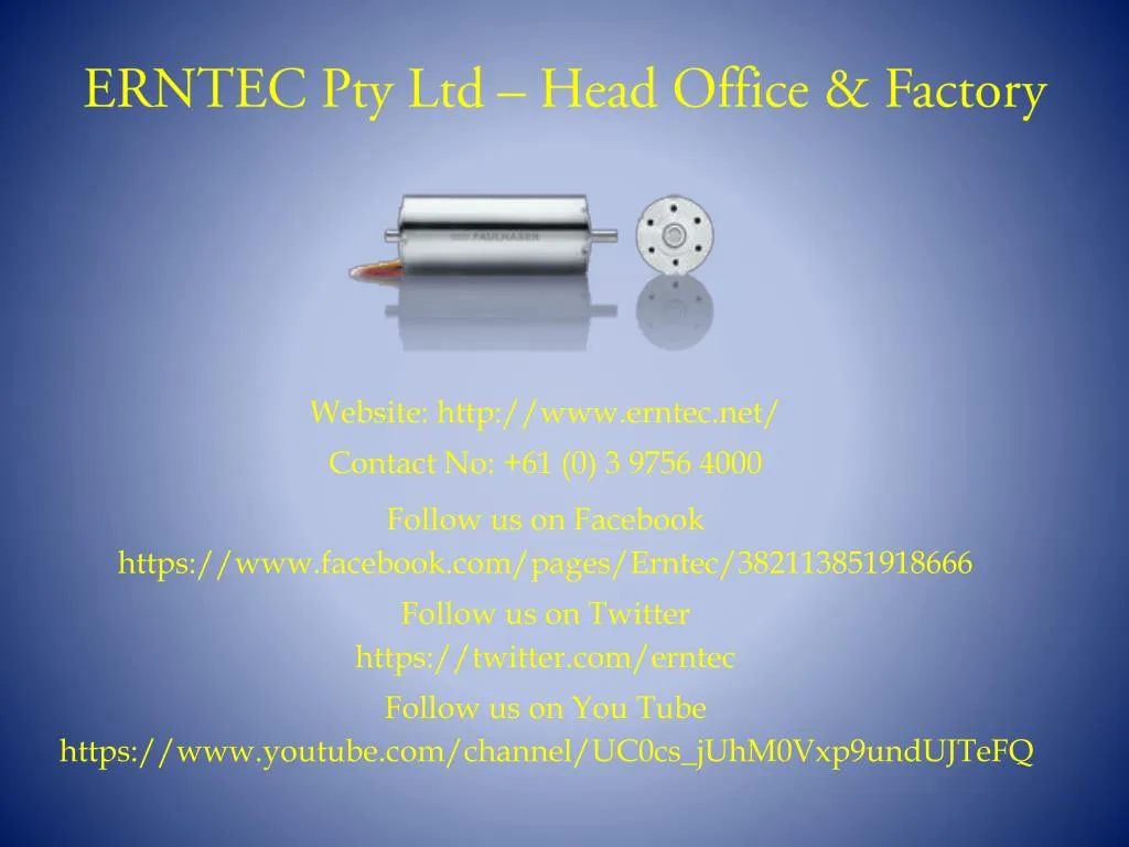 erntec pty ltd head office factory