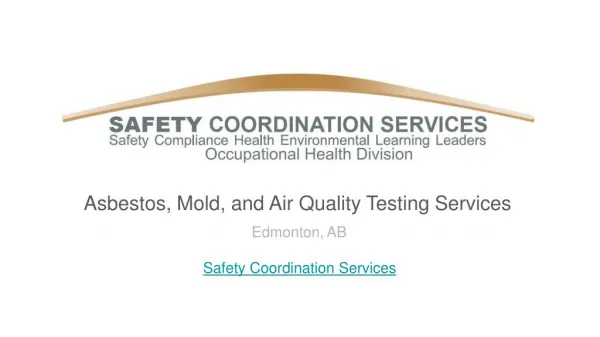 Asbestos, Mold, and Air Quality Testing Services in Edmonton, AB