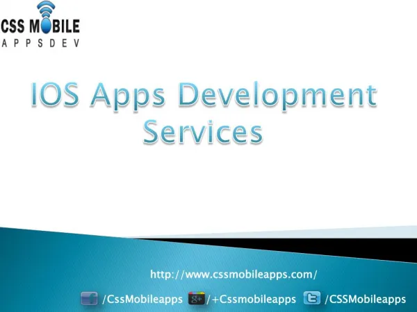 Ios Apps Development Services in india.