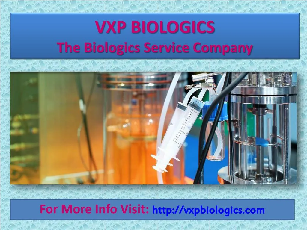 vxp biologics the biologics service company