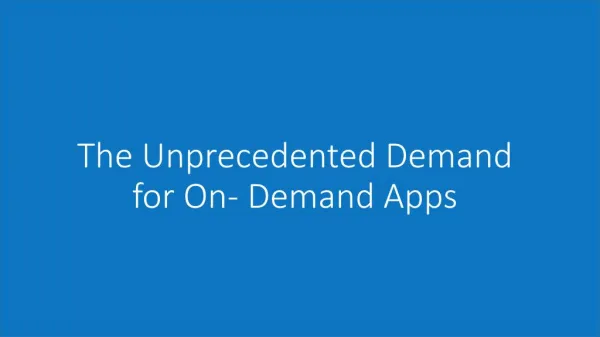 On-Demand Services: Read This Before Building Your App