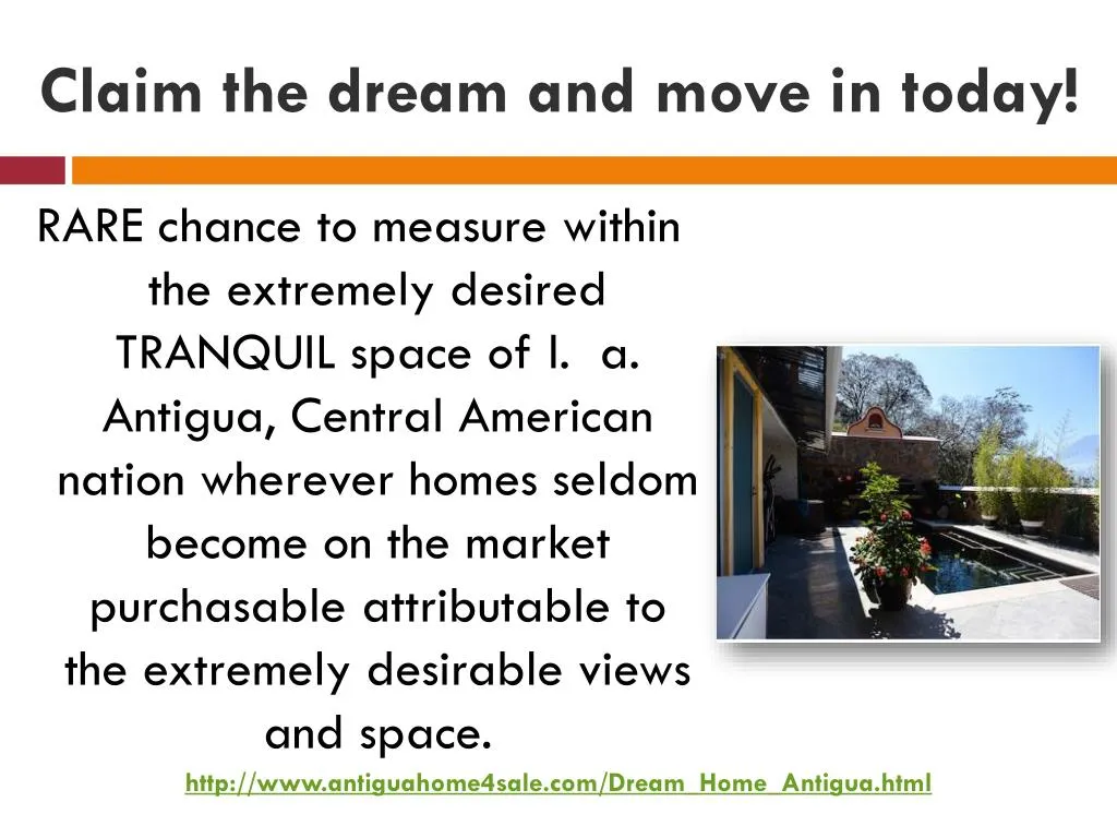 claim the dream and move in today
