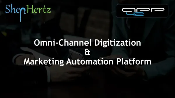 Banking Services Marketing Automation and Omni-channel Banking