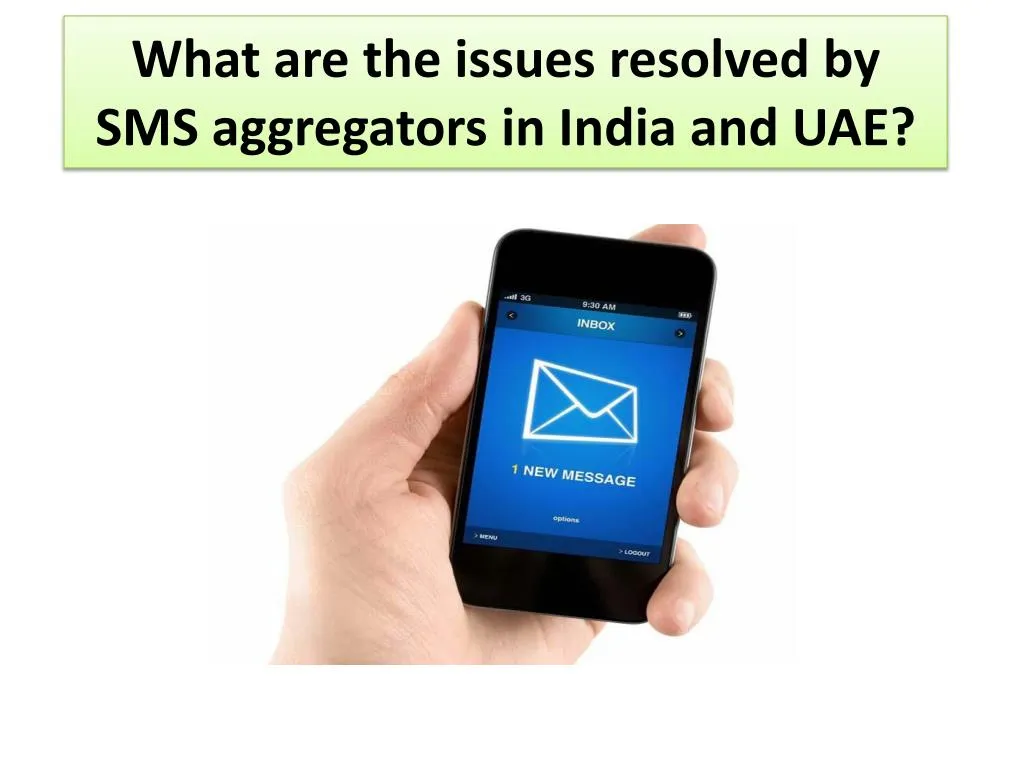 what are the issues resolved by sms aggregators