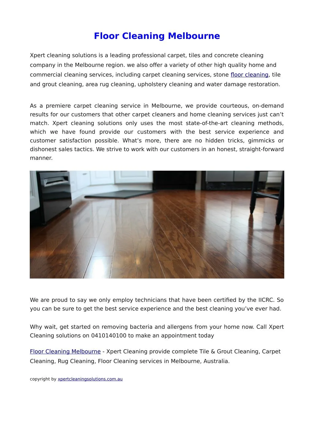 floor cleaning melbourne