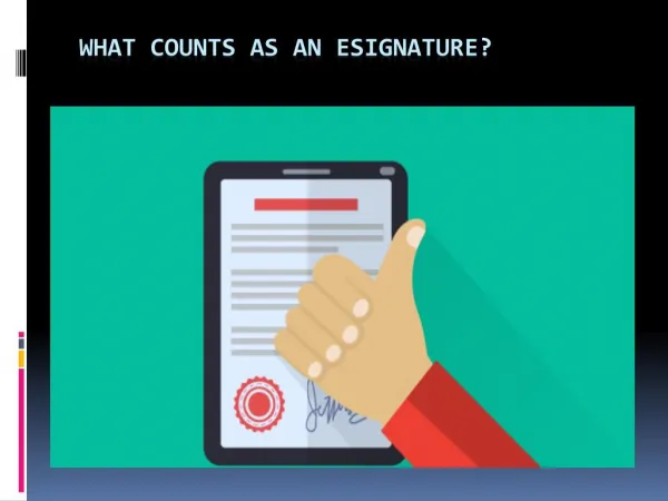What Counts As An Esignature?