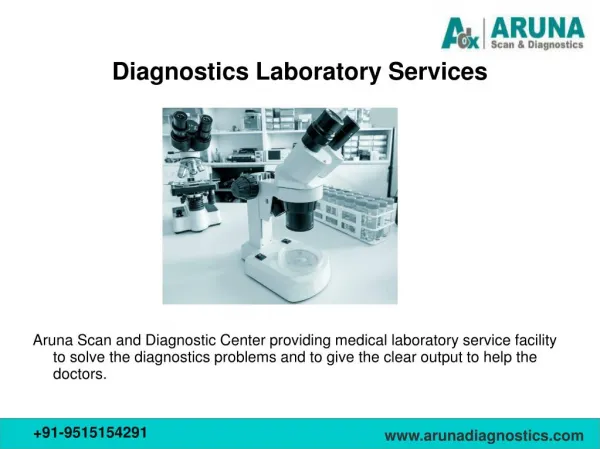 Best Diagnostics Equipment Services at Aruna Diagnostics