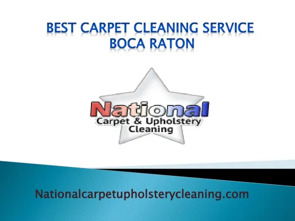 National Carpet & Upholstery Cleaning