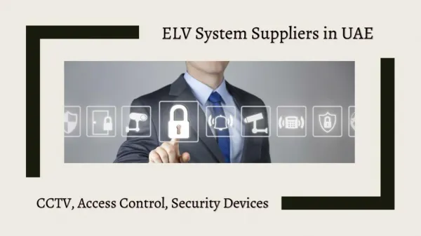 Access Control System Suppliers in UAE | ELV Systems