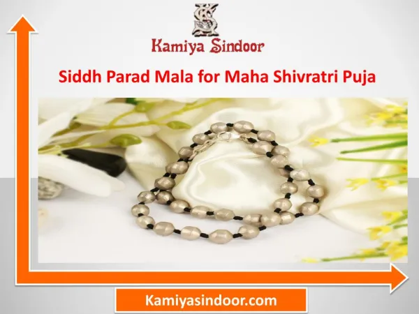 Siddh Parad Mala for Maha Shivratri Puja & Maha Shivaratri 2017 and buy parad mala