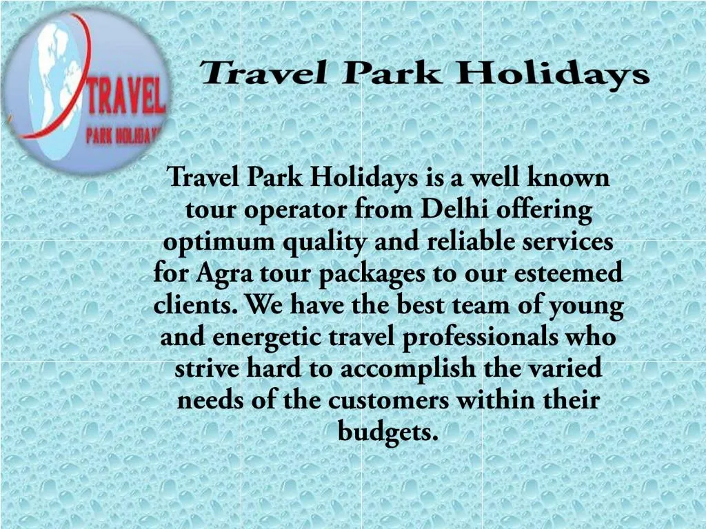 travel park holidays
