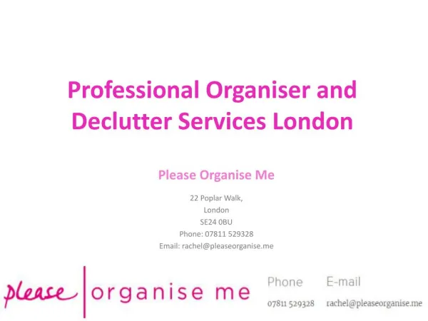 South London Professional Organiser