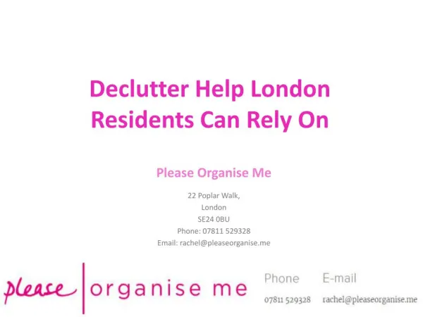 Where To Find Declutter Help in South London