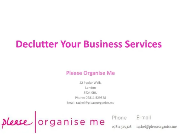 South London Organisers Will Declutter Your Business