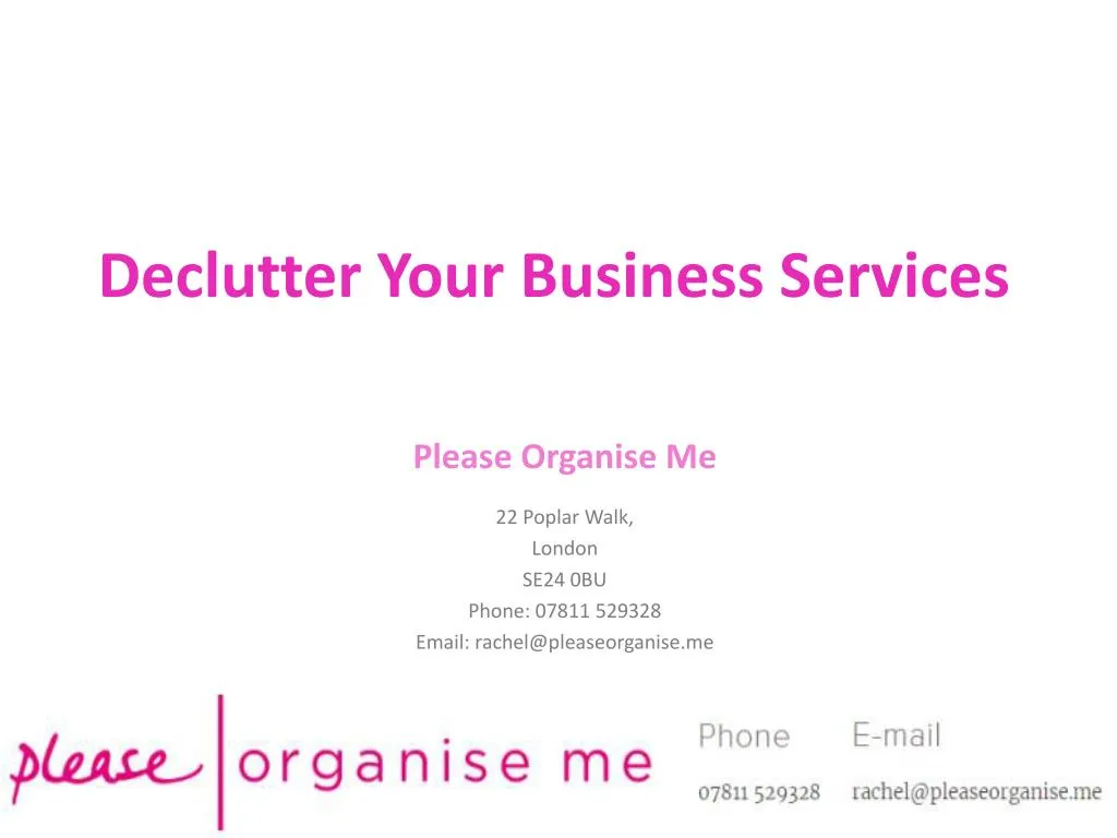 declutter your business services