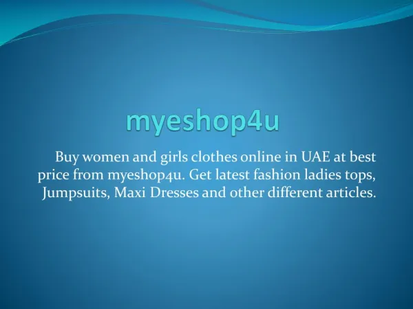 UAE Fashion Shop