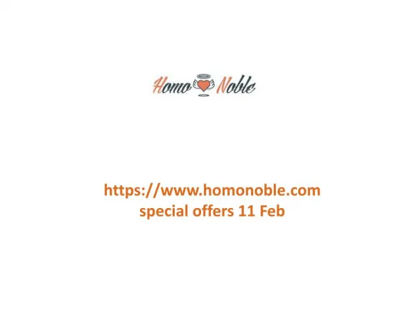 www.homonoble.com special offers 11 Feb