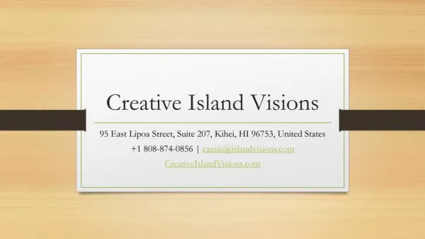 Creative island visions - Maui Wedding Photography