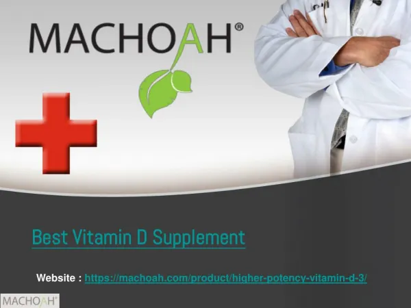 Best Nutrition - Best Vitamin D Supplement | Machoah