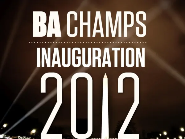 BA Champs PowerPoint Inauguration 2012