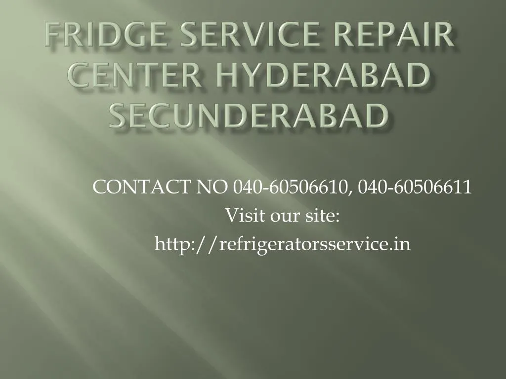 fridge service repair center hyderabad secunderabad