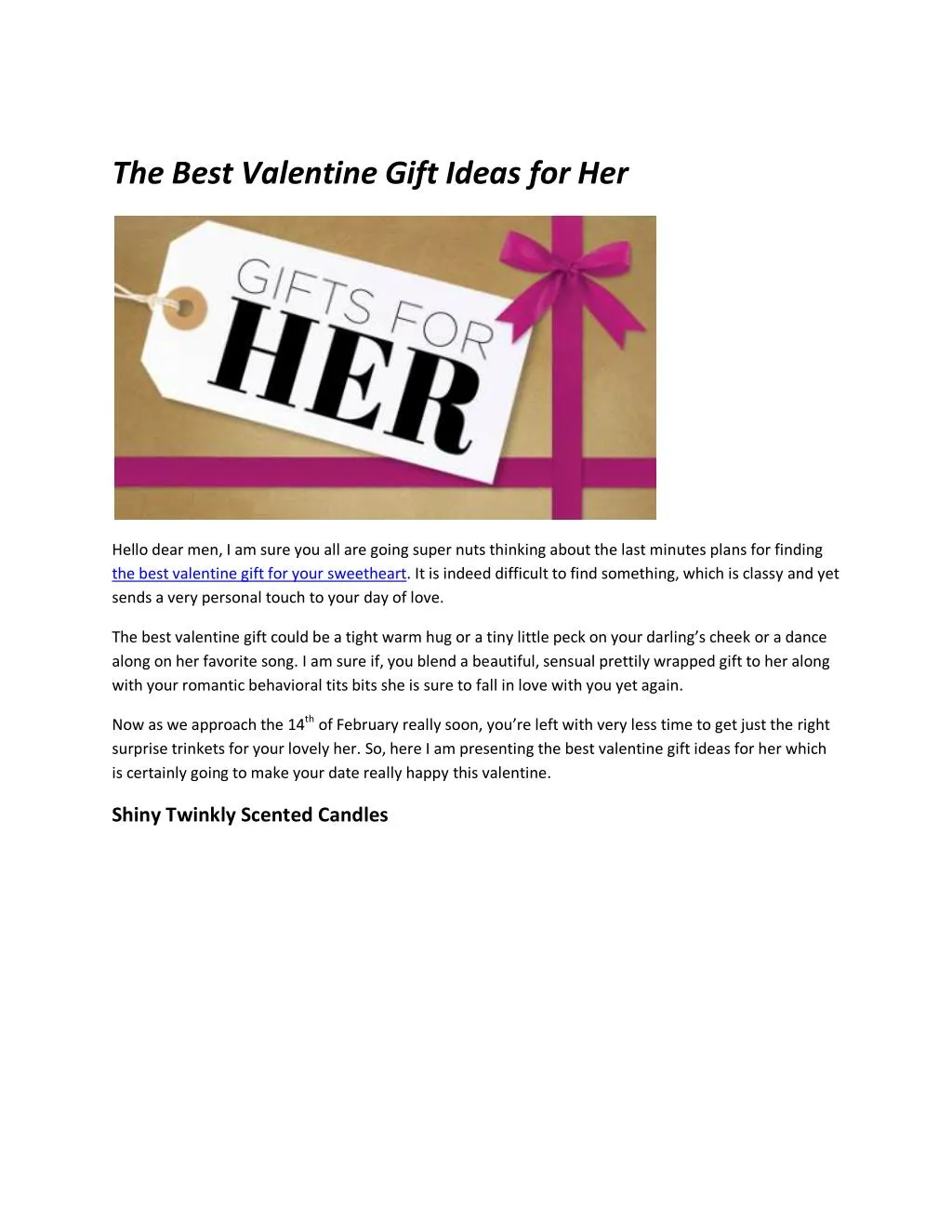 the best valentine gift ideas for her