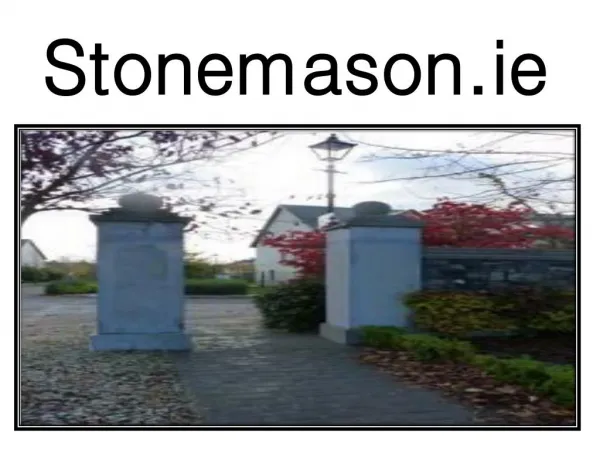 Stone Masonry Services in Ireland by Stonemason.ie