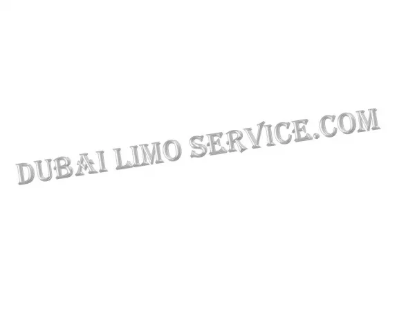Dubai limo Service.com