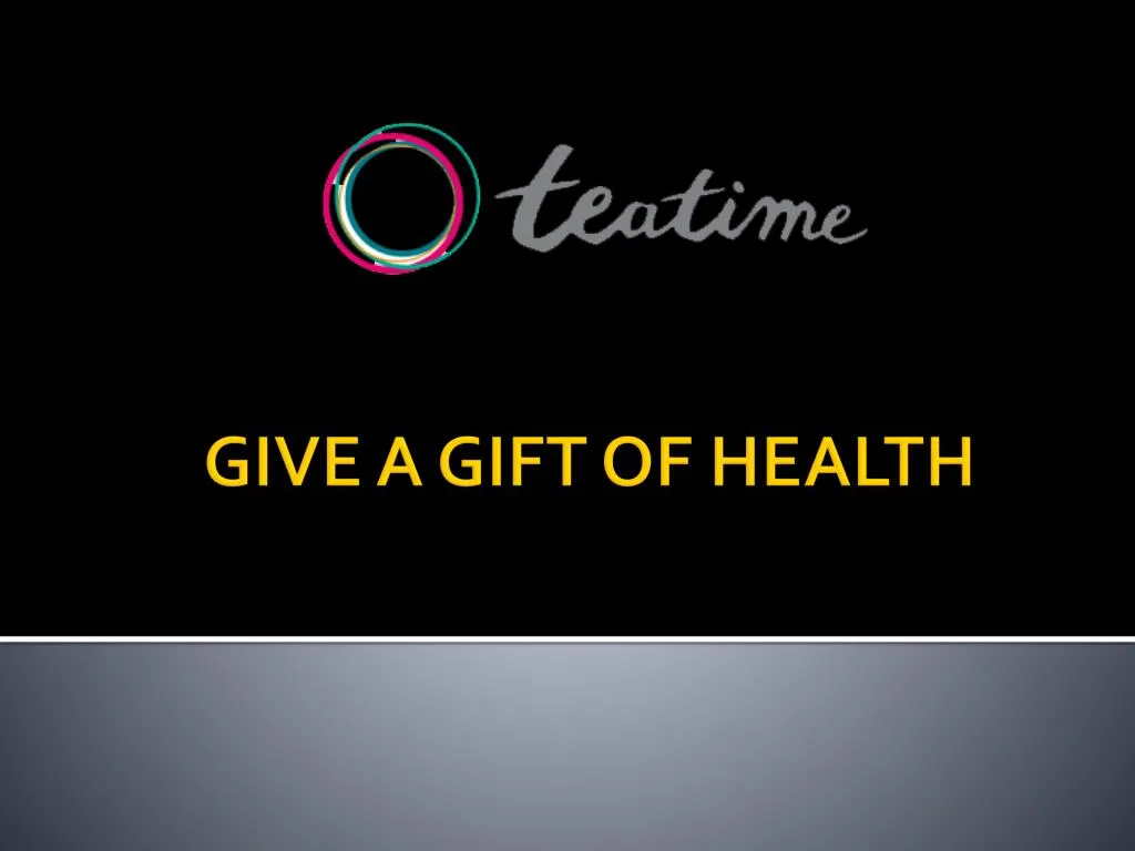 give a gift of health