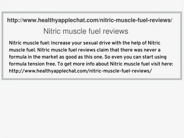 http://www.healthyapplechat.com/nitric-muscle-fuel-reviews/
